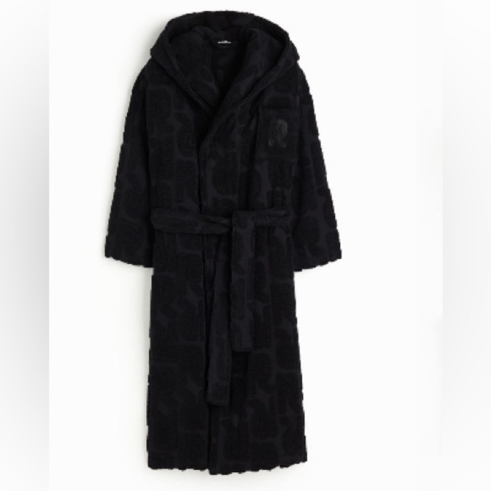 Paco Rabanne patterned bathrobe